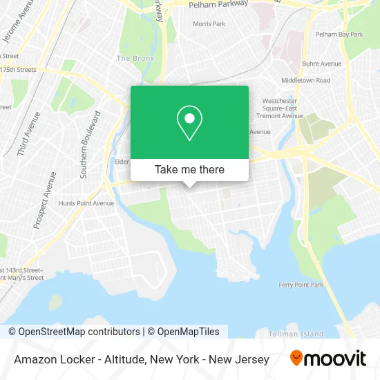 Amazon Locker - Altitude map