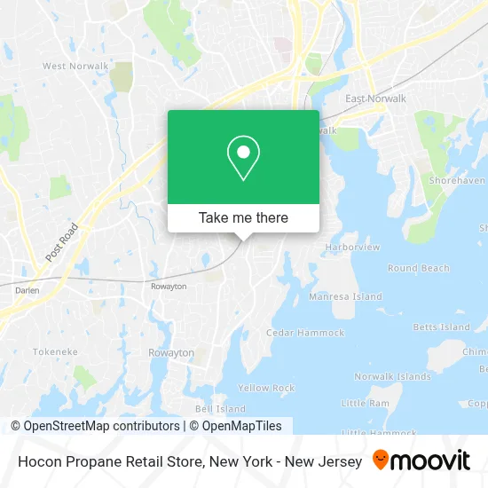 Hocon Propane Retail Store map