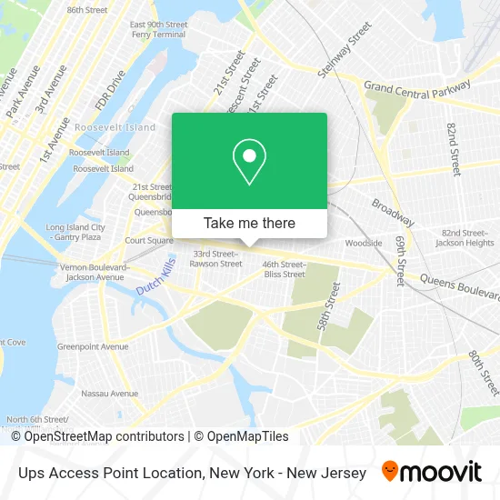 Ups Access Point Location map