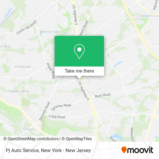 Pj Auto Service map