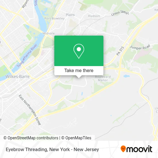 Eyebrow Threading map