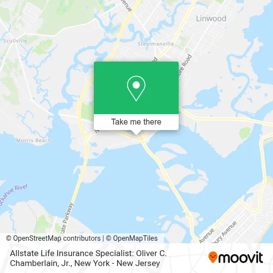 Allstate Life Insurance Specialist: Oliver C. Chamberlain, Jr. map