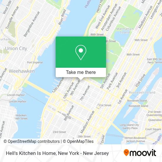 Hell's Kitchen Is Home map