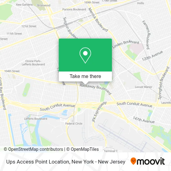 Ups Access Point Location map
