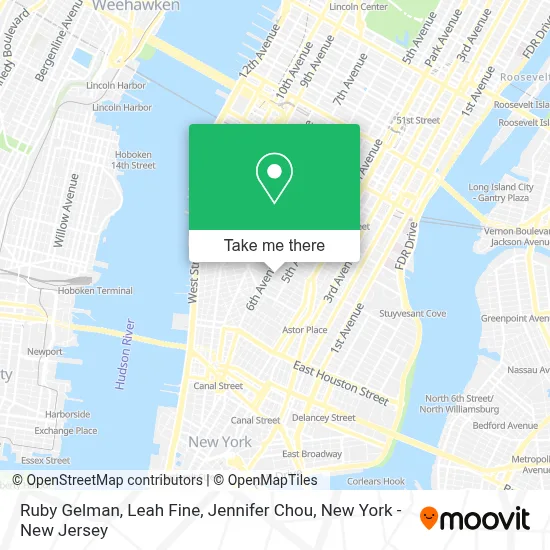 Ruby Gelman, Leah Fine, Jennifer Chou map