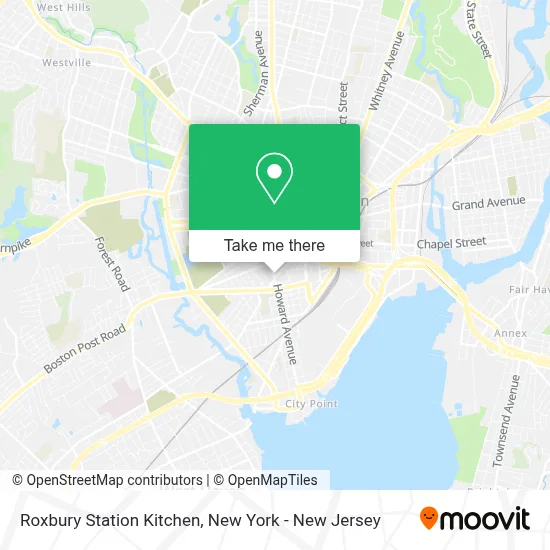 Roxbury Station Kitchen map