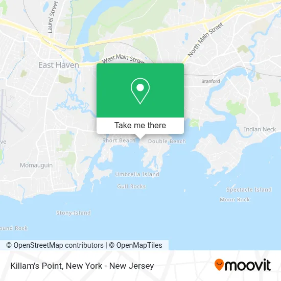 Killam's Point map