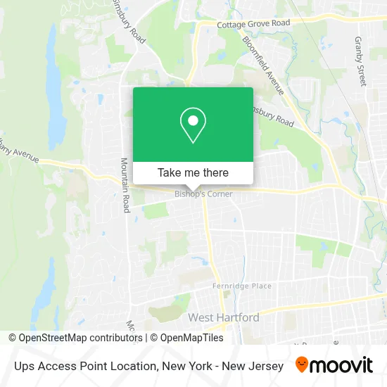 Ups Access Point Location map
