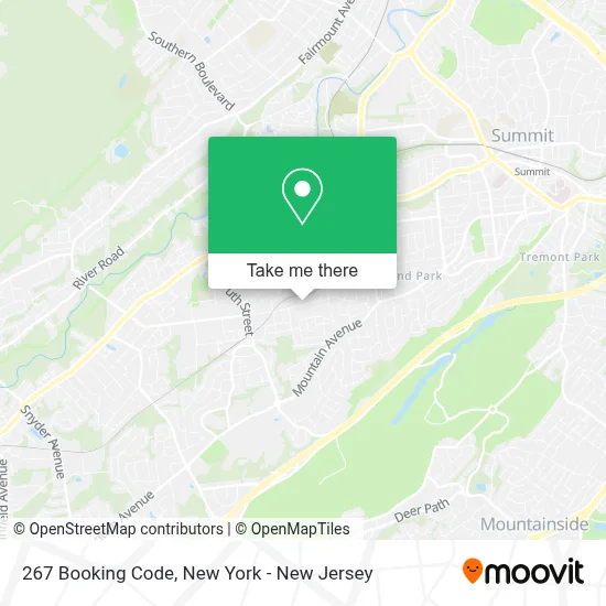 267 Booking Code map