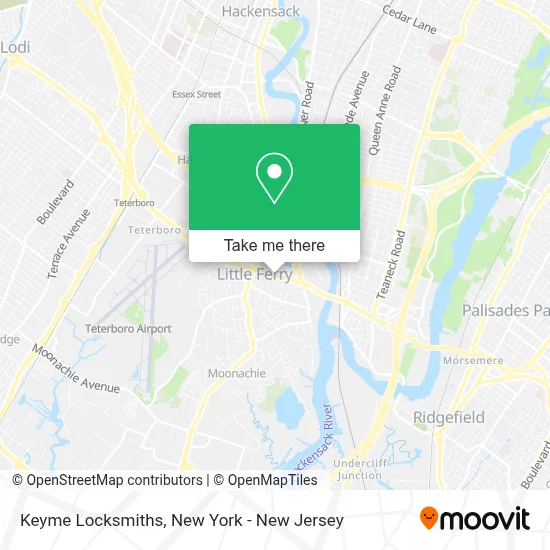 Keyme Locksmiths map