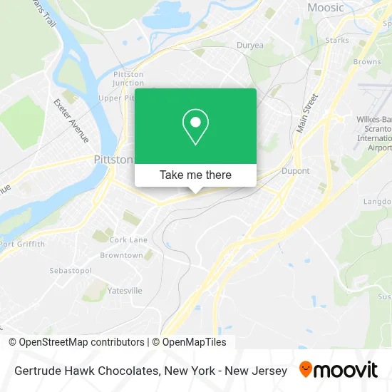 Gertrude Hawk Chocolates map