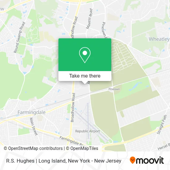 R.S. Hughes | Long Island map