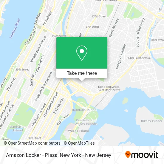 ¿Cómo llegar a Amazon Locker - Plaza en Bronx en metro, autobús o tren?