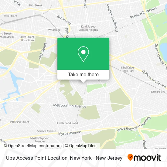 Ups Access Point Location map