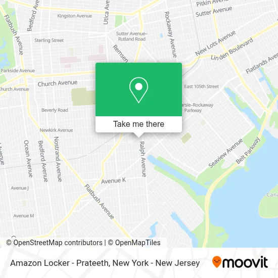 Amazon Locker - Prateeth map