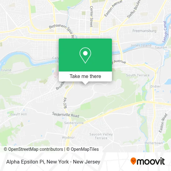 Alpha Epsilon Pi map