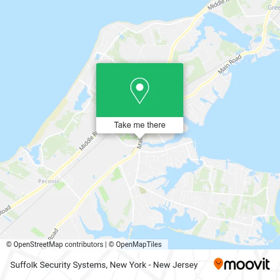 Suffolk Security Systems map
