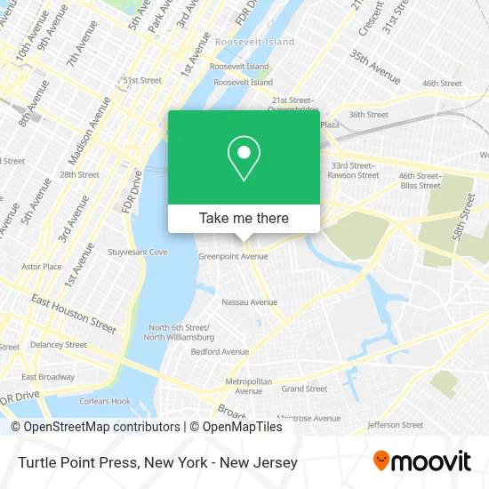 Turtle Point Press map