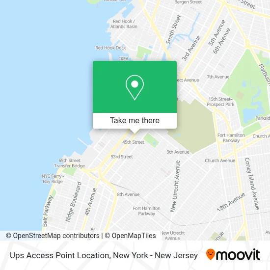 Ups Access Point Location map