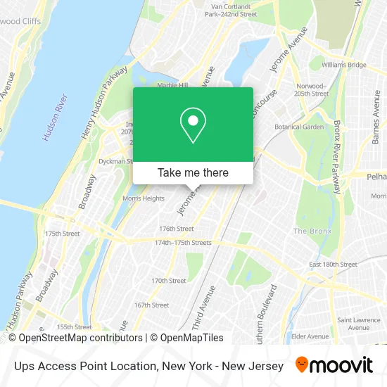 Ups Access Point Location map