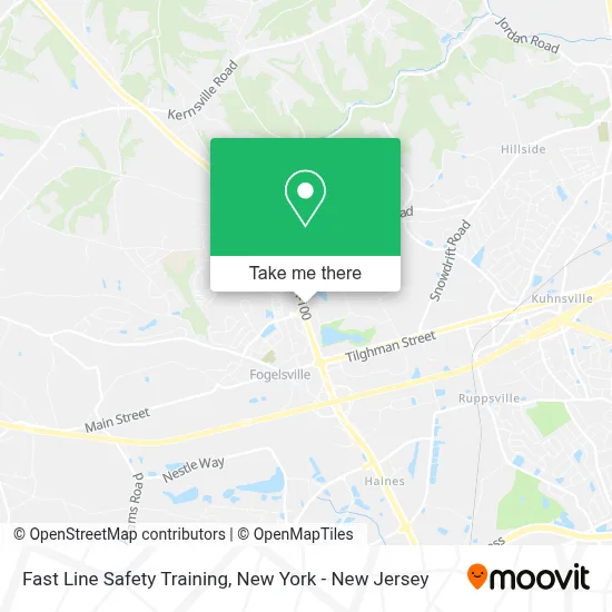 Fast Line Safety Training map