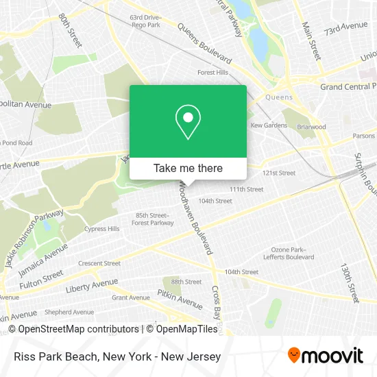 Riss Park Beach map