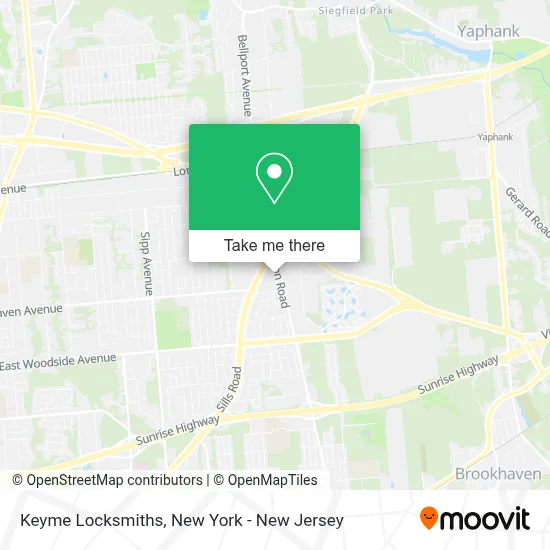 Keyme Locksmiths map