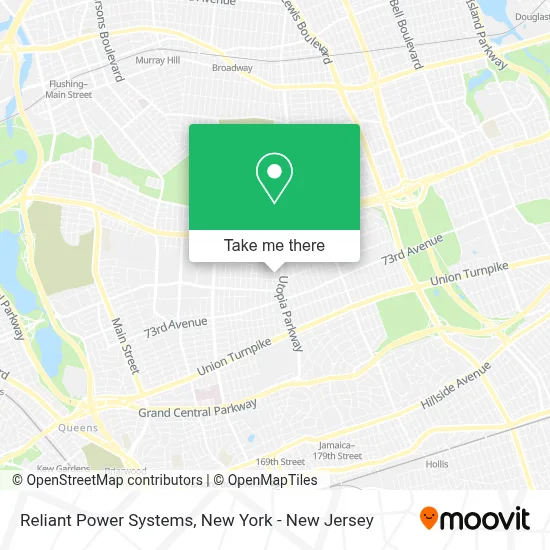 Reliant Power Systems map