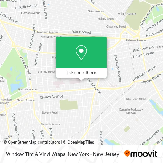 Window Tint & Vinyl Wraps map