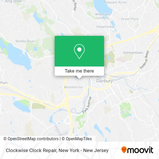 Clockwise Clock Repair map