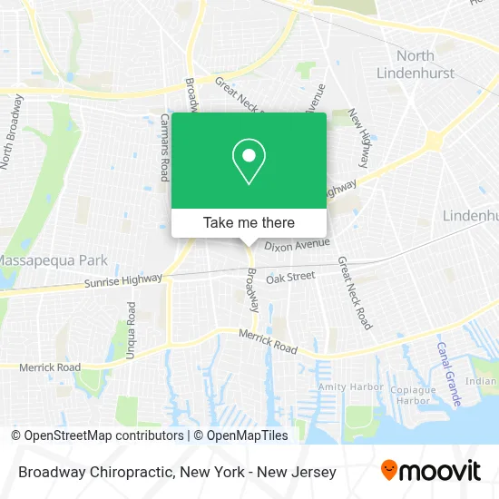 Broadway Chiropractic map