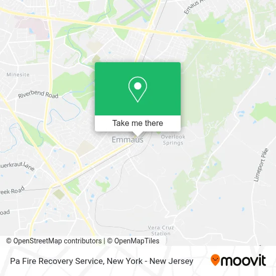Pa Fire Recovery Service map