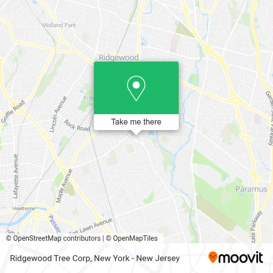 Ridgewood Tree Corp map