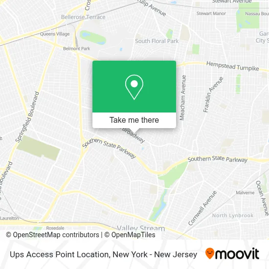 Ups Access Point Location map