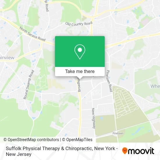 Suffolk Physical Therapy & Chiropractic map