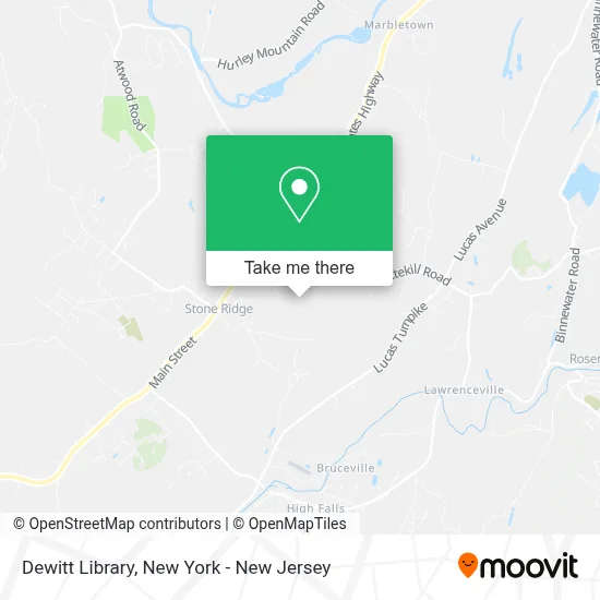 Dewitt Library map