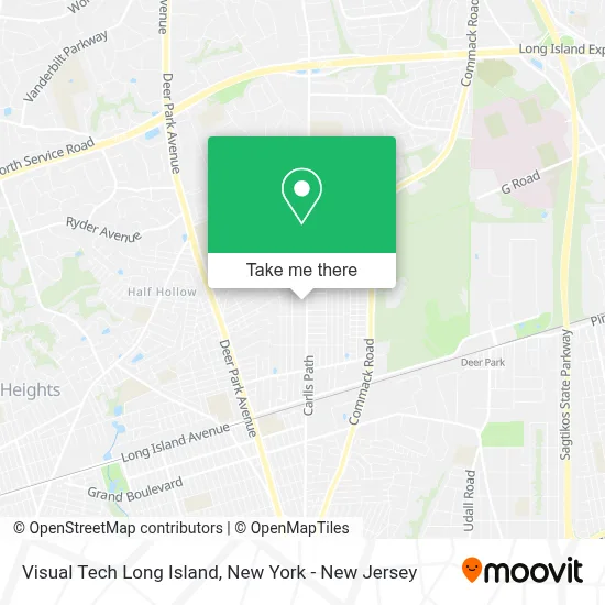Visual Tech Long Island map