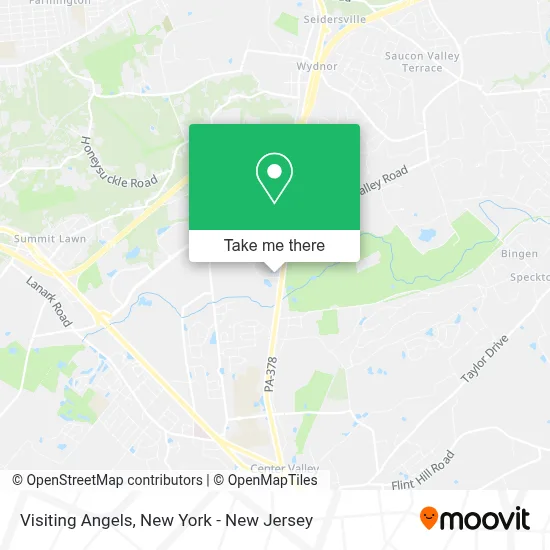 Visiting Angels map