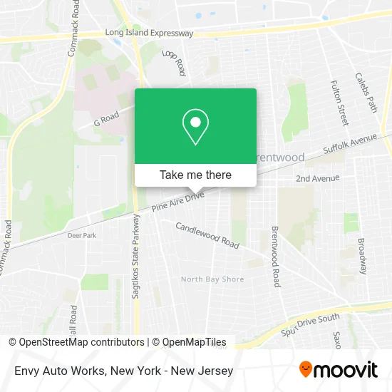 Envy Auto Works map