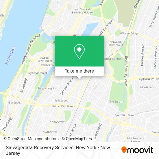 Salvagedata Recovery Services map