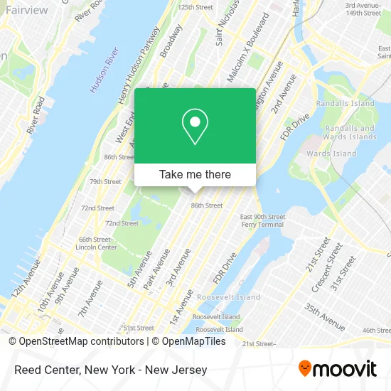 Reed Center map