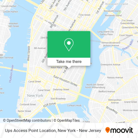 Ups Access Point Location map