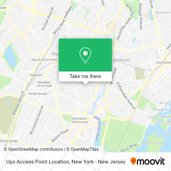 Ups Access Point Location map