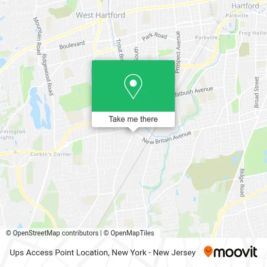 Ups Access Point Location map