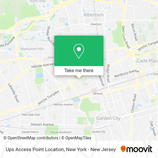 Ups Access Point Location map