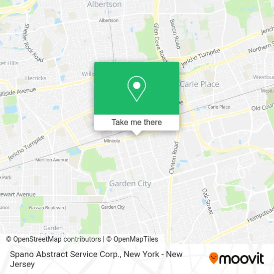 Spano Abstract Service Corp. map