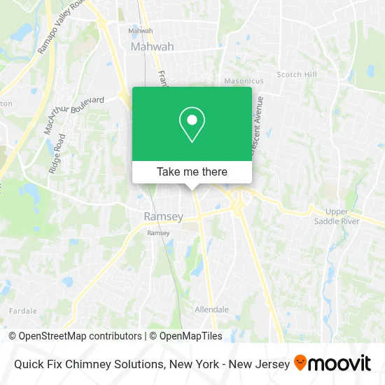 Quick Fix Chimney Solutions map
