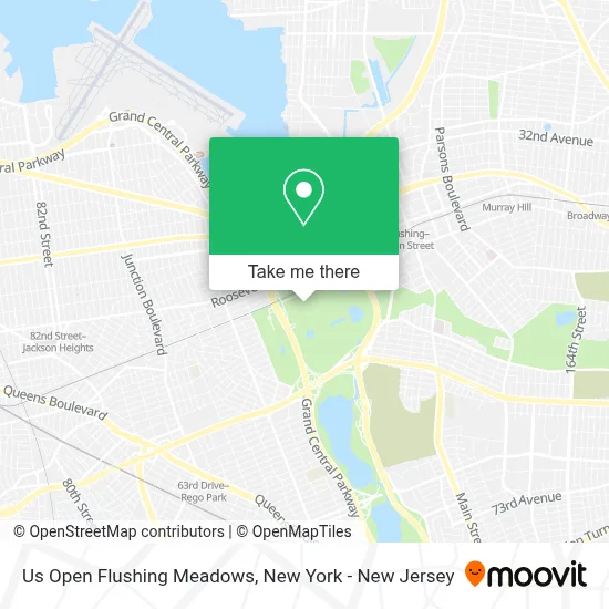 Us Open Flushing Meadows map