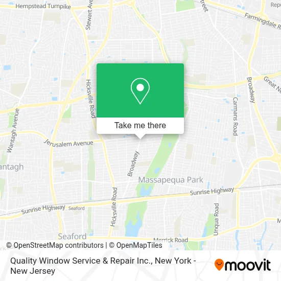 Quality Window Service & Repair Inc. map