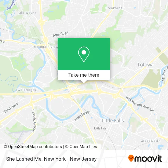 She Lashed Me map